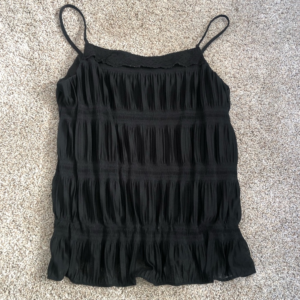 Black flowy tank top